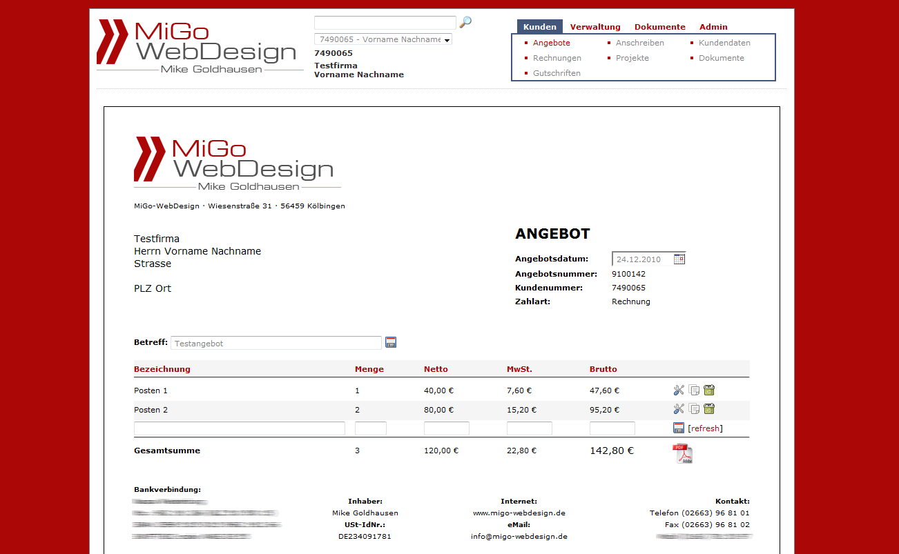 Migo Webdesign Produkte